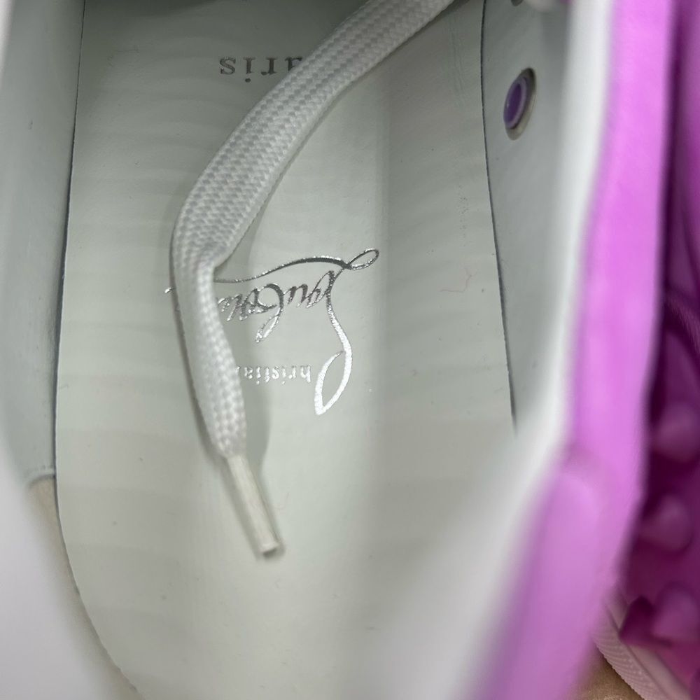 Women's Christian Louboutin viera flat sneaker size 39 made in Italy - Picture 9 of 11